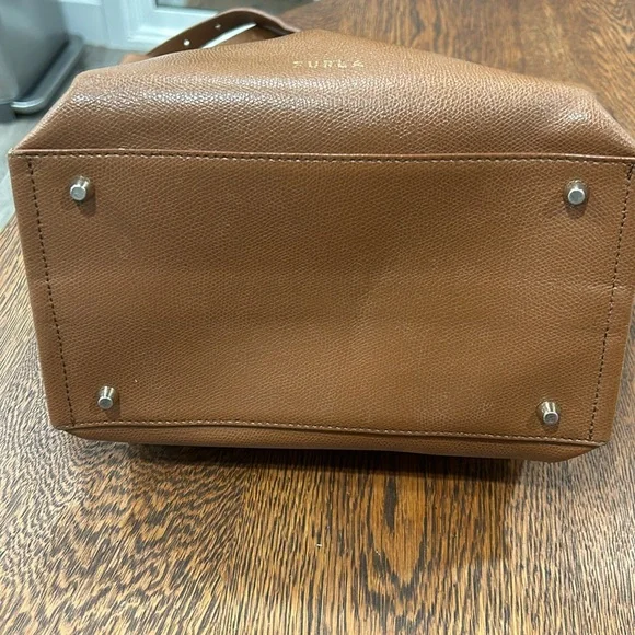 Furla Cognac Ribbon M Hobo Bag, RTR - Picture 8 of 10